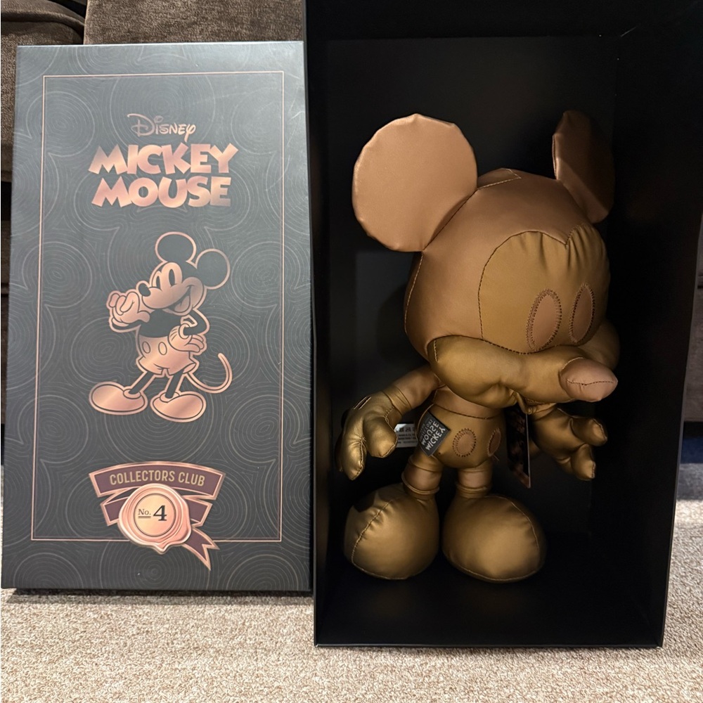 Disney Mickey Mouse Collectors Club Bronze plush